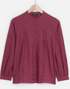 Blouse Célestine à borderies beaujolais-Caroll Best