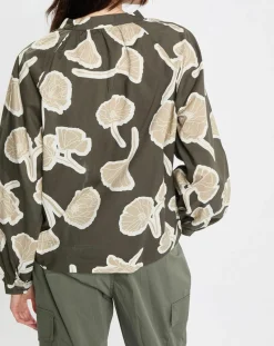 Femme Marc O'Polo Tops Et Blouses^Blouse Col Mao Motif Coton Bio multicolore