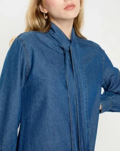 Blouse Coleen denim-Lauren Vidal Discount