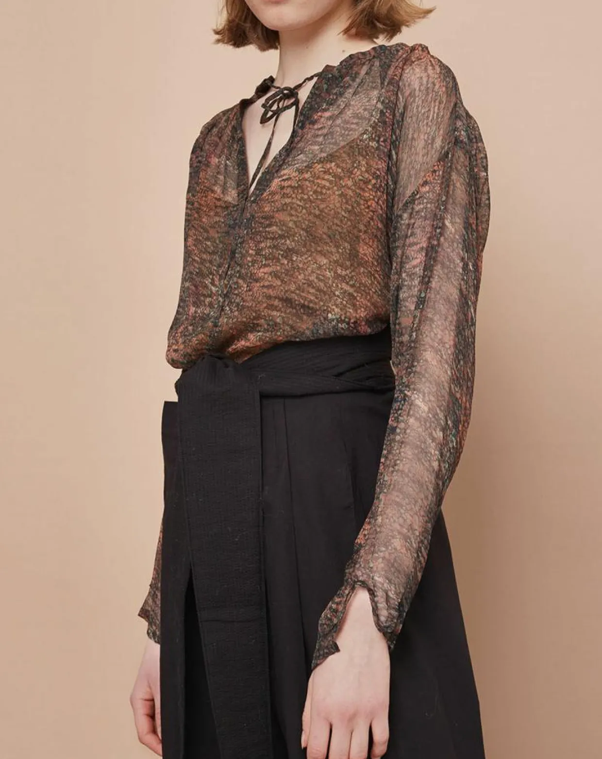 Femme Mare di Latte Tops Et Blouses^Blouse Elene granit cumin