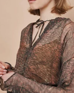 Femme Mare di Latte Tops Et Blouses^Blouse Elene granit cumin