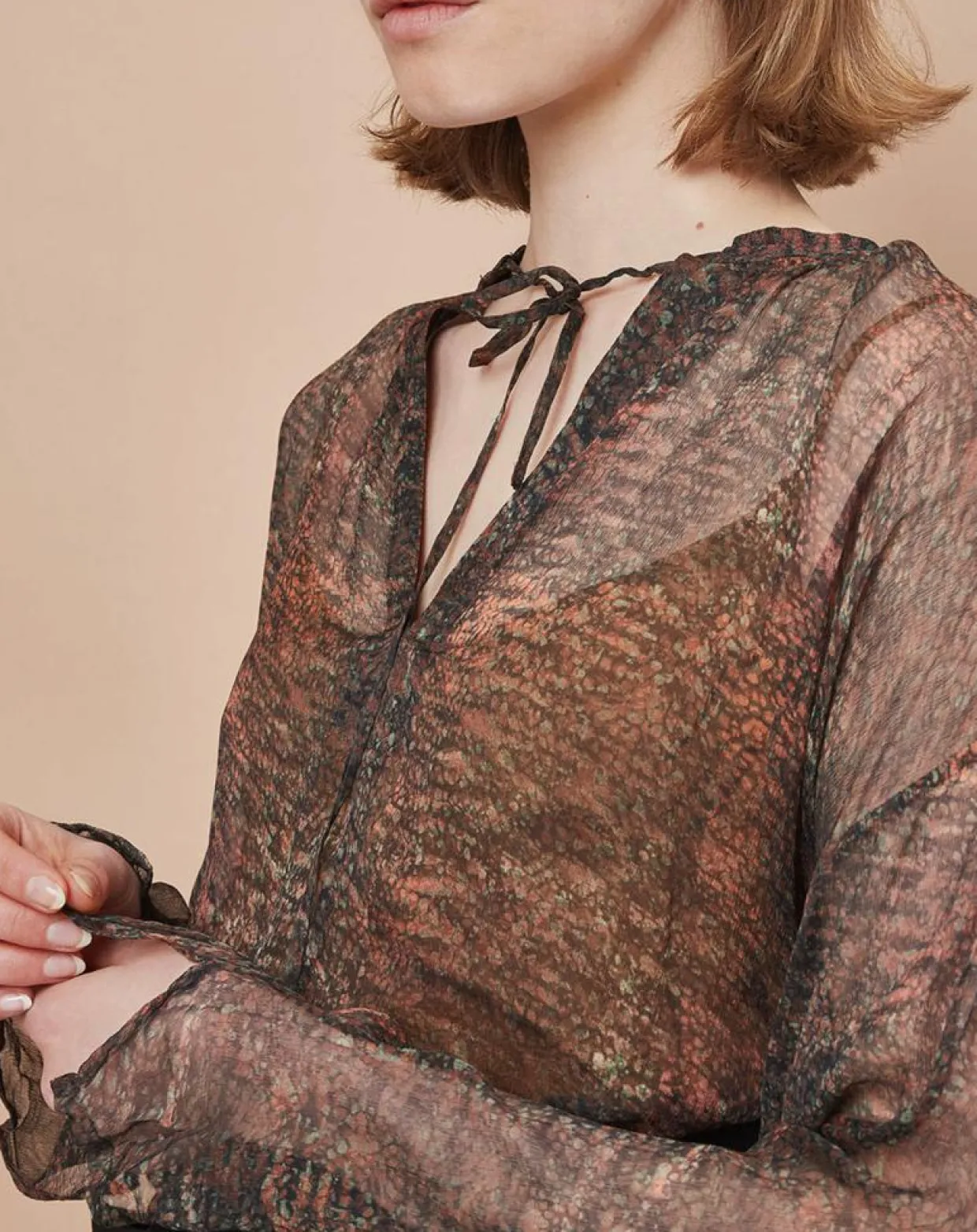 Femme Mare di Latte Tops Et Blouses^Blouse Elene granit cumin
