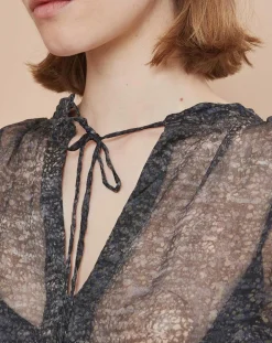 Femme Mare di Latte Tops Et Blouses^Blouse Elene granit encre