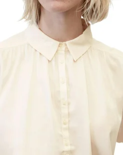 Blouse en Popeline col polo écrue-Marc O'Polo Hot