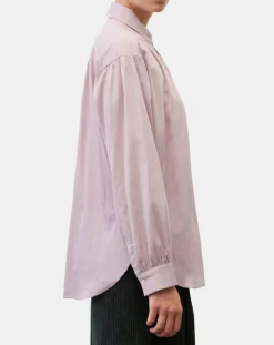 Femme Marc O'Polo Tops Et Blouses^Blouse en Popeline col polo violet clair