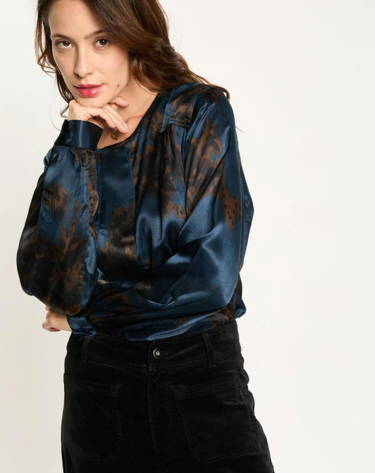 Femme Lauren Vidal Tops Et Blouses^Blouse en Soie mélangée Moon saporo