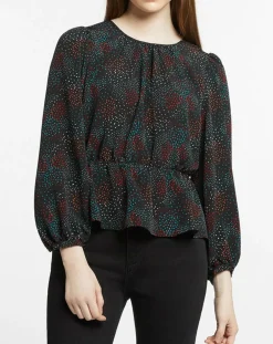 Femme Galeries Lafayette Tops Et Blouses^Blouse fluide Gala imprimé noire