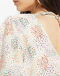 Blouse fluide Gala imprimée beige clair-Galeries Lafayette Clearance