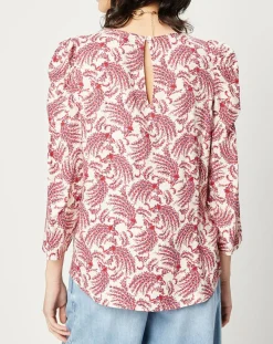 Femme Esprit Tops Et Blouses^Blouse fluide imprimée rouge/écru