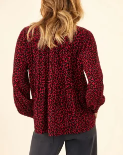 Femme Indies Tops Et Blouses^Blouse Ilan leo rouge