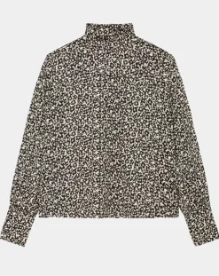 Femme Marc O'Polo Tops Et Blouses^Blouse imprimée fleurs blanc/noir