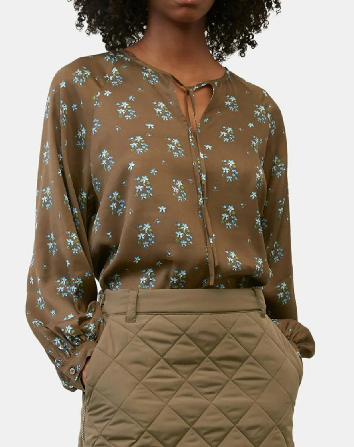 Blouse imprimée fleurs multicolore-Marc O'Polo Online