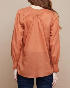 Blouse Jampa Lace Detail canyon-Mare di Latte Sale