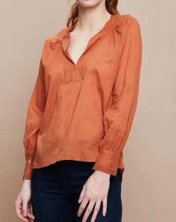 Blouse Jampa Lace Detail canyon-Mare di Latte Sale