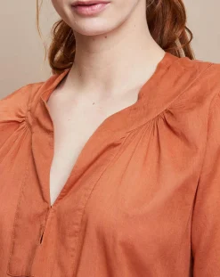 Blouse Jampa Lace Detail canyon-Mare di Latte Sale