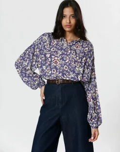 Blouse Juliette violette-The Korner Best