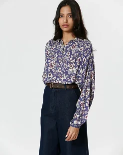 Blouse Juliette violette-The Korner Best