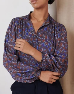 Blouse Ketty bleue-Garance Paris Discount