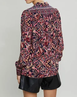 Femme Suncoo Tops Et Blouses^Blouse Latimy imprimée rouge/bleu/rose