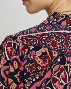 Femme Suncoo Tops Et Blouses^Blouse Latimy imprimée rouge/bleu/rose