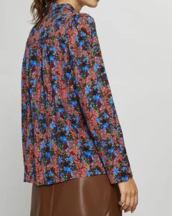 Femme Suncoo Tops Et Blouses^Blouse Livia imprimée marron/bleu