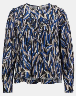 Blouse Loika bleu roi-Suncoo Discount