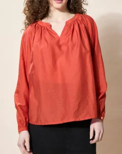 Blouse loose Olivera rouge-Louizon Clearance