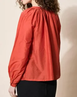 Blouse loose Olivera rouge-Louizon Clearance