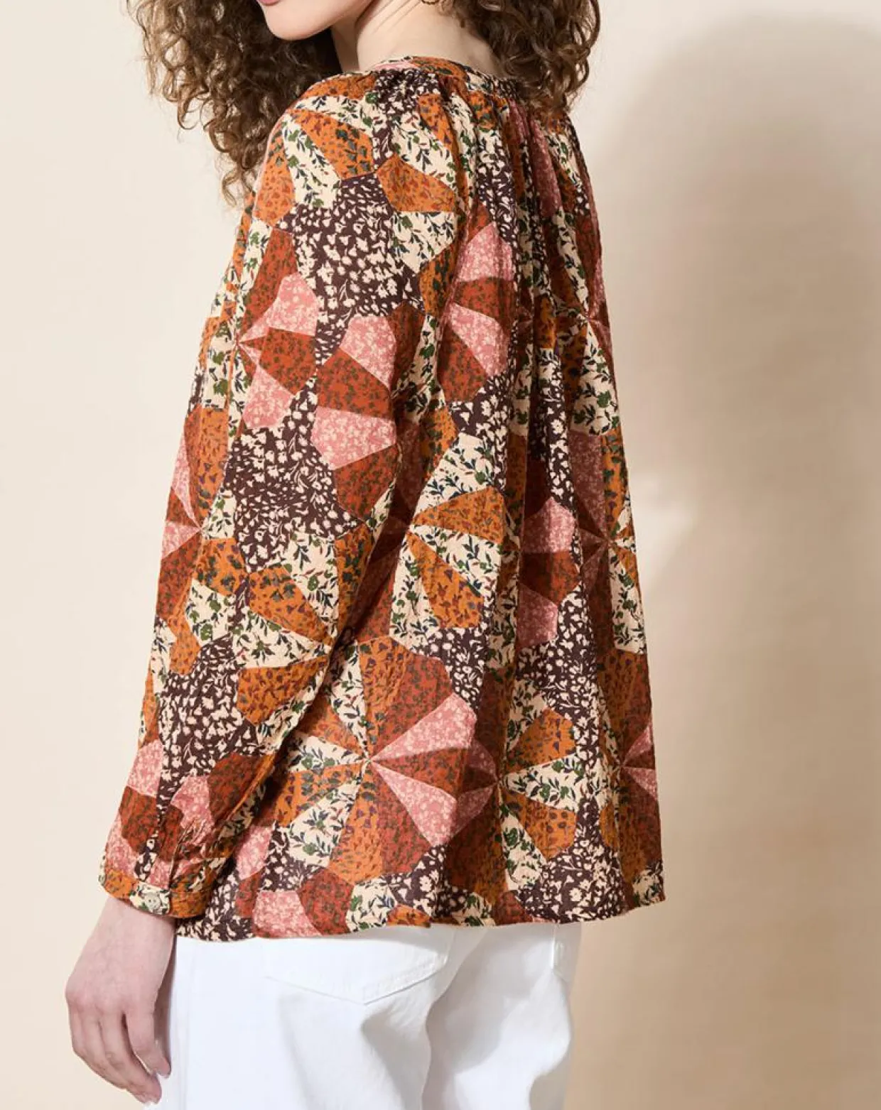 Blouse loose Partage paprika-Louizon Online