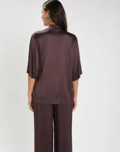 Blouse Mattie raisin-Lauren Vidal Discount