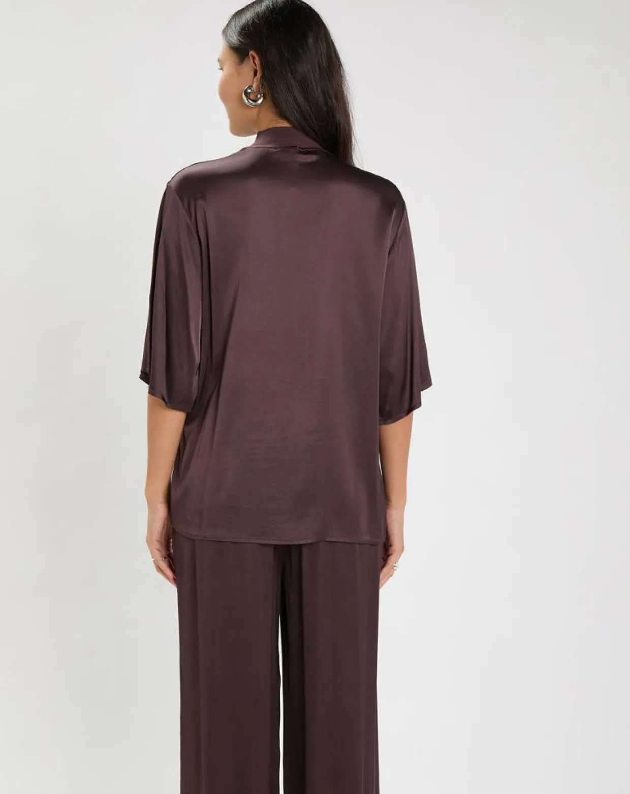 Blouse Mattie raisin-Lauren Vidal Discount