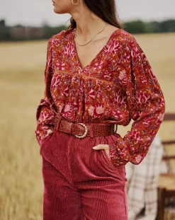 Blouse Melrose camel-Garance Paris Discount