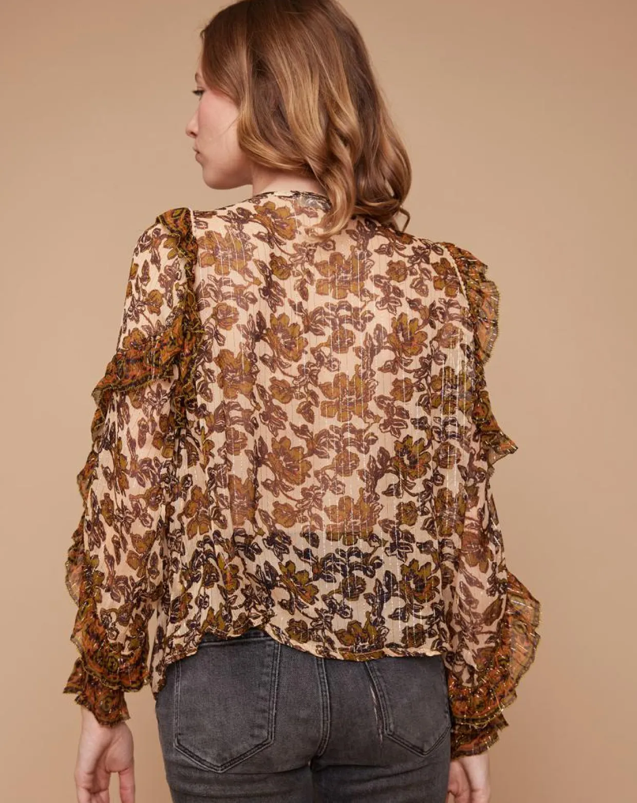 Femme Louizon Tops Et Blouses^Blouse Ottis imprimée vanille