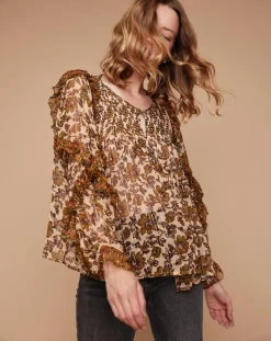 Femme Louizon Tops Et Blouses^Blouse Ottis imprimée vanille