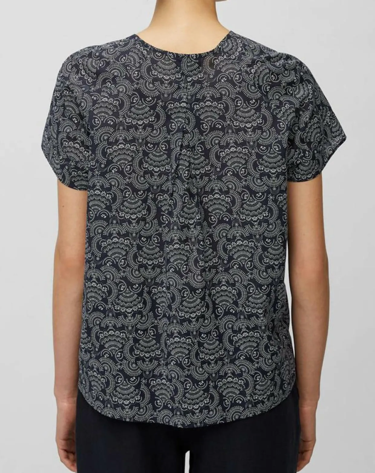 Blouse paisley imprimée bleu/blanc-Marc O'Polo Discount