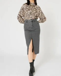 Blouse Panthère Coeur léopard-Manoush New