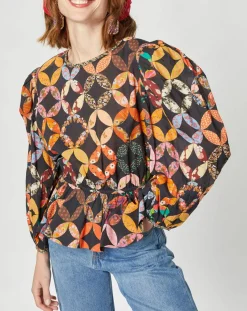 Femme Manoush Tops Et Blouses^Blouse Patchwork 70 noire