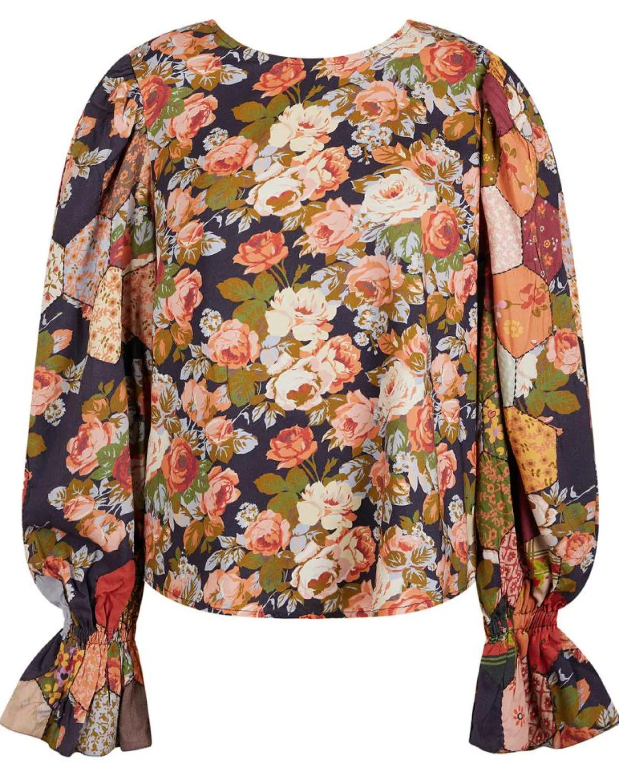 Blouse Patchwork encre-Manoush Sale