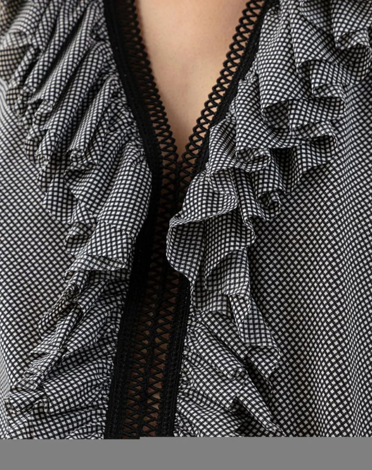 Blouse Paulette micro carreaux-Indies