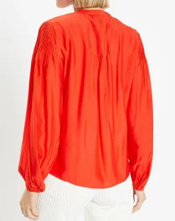 Blouse plissée Gado rouge-Galeries Lafayette Hot
