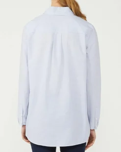 Blouse Popelin rayée bleue-Marc O'Polo New