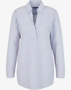 Blouse Popelin rayée bleue-Marc O'Polo New