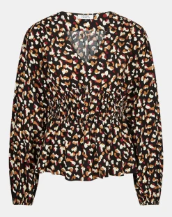 Blouse Print Traviata 2 noir/rouge-Galeries Lafayette Hot