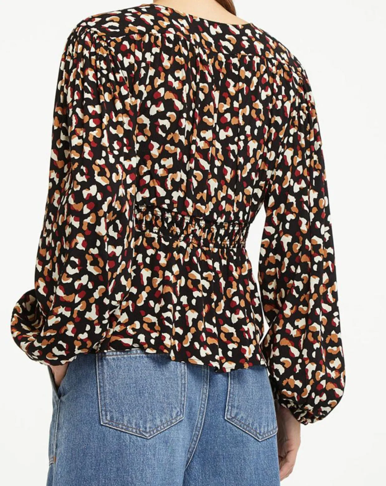 Blouse Print Traviata 2 noir/rouge-Galeries Lafayette Hot