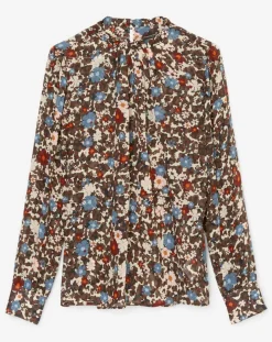 Femme Marc O'Polo Tops Et Blouses^Blouse Romantique Fleur marron/multicolore