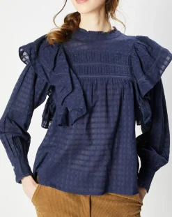 Blouse Somua marine-La Petite Etoile Discount