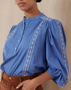 Blouse Tevy bleue-Garance Paris Hot