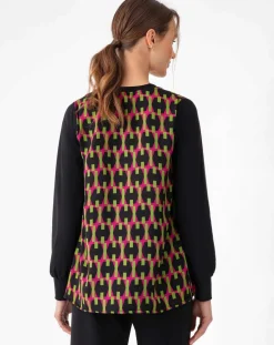 Blouse Winnie geometric-Indies Hot