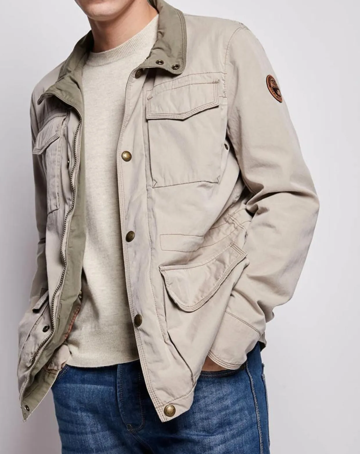 Homme Napapijri Vestes, Blousons^Blouson Acomb beige