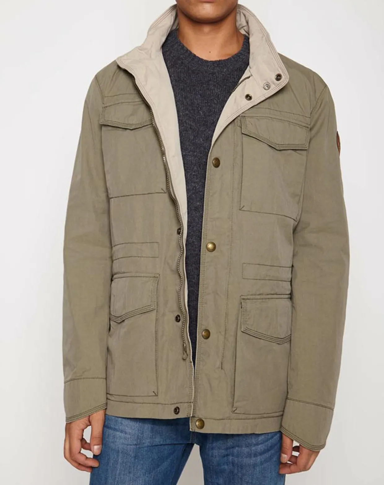 Blouson Acomb kaki-Napapijri Sale